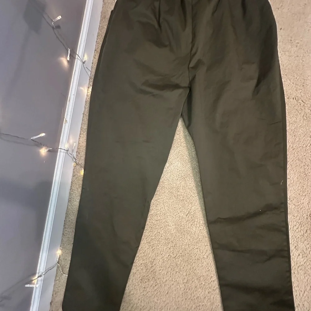 Arvinolano The Drop/ Women Size 5 - Olive Pleated Pants - Picture 3 of 5